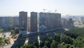 ЖК «Эталон-Сити». Башни 1-6. Ход строительства. Аэрофотосъемка. Фото от 27.08.2018 г.