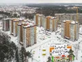 ЖК «Мелодия леса». Корпуса 2, 3, 4, 5, 6. Детский сад. Аэрофотосъемка. Фото от 03.01.2017 г.
