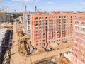 ЖК «Видный город». Ход строительства. В домах запроектированы квартиры с французскими окнами. Аэрофотосъемка. Фото 14.05.2017 г.