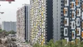 Фасады домов 2Б, 3Б. Аэрофотосъемка. Фото от 16.06.2020 г.