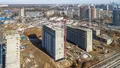 ЖК строится в районе с развитой инфраструктурой. Аэрофотосъемка от 23.03.2019.