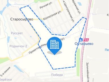 Архитектурный проект вблизи дер. Старосырово