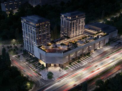 Общий вид на комплекс West Tower (Вест Тауэр)|Новострой-М