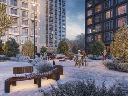 Элементы благоустройства территории Level Бауманская|Новострой-М