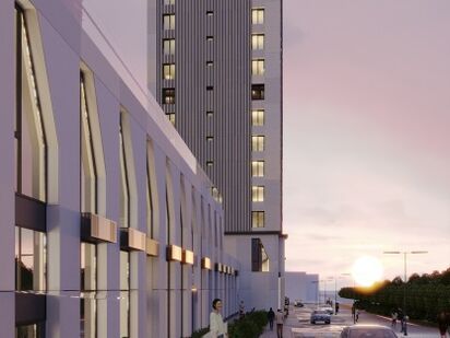 Вид корпуса ЖК «Бархат»|Новострой-М