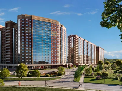 Город расположен в 37 км от центра Москвы, МКАД находится на расстоянии 27 км или 22 минут на автомобиле. ЖК «Оптима»|Новострой-М