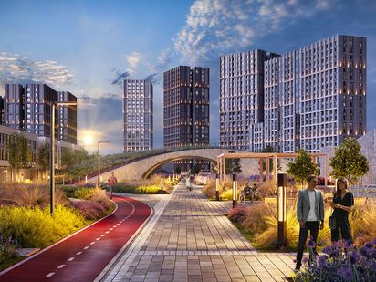 Комплекс включает в себя 4 корпуса переменной этажности высотой от 9 до 24 этажей. ЖК «Квартал Румянцево»|Новострой-М