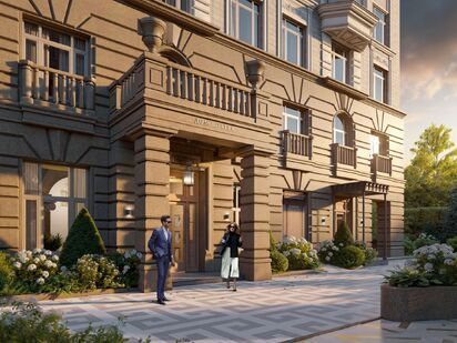 Вход ЖК «Театральный квартал»|Новострой-М