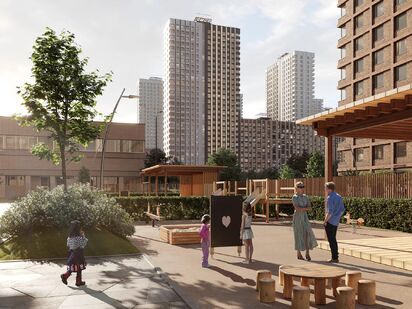 Благоустроенная территория. ЖК balance (Баланс)|Новострой-М