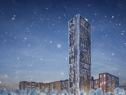 Жилой комплекс AFI Tower (АФИ Тауэр) зимой Жилой комплекс AFI Tower (АФИ Тауэр)|Новострой-М