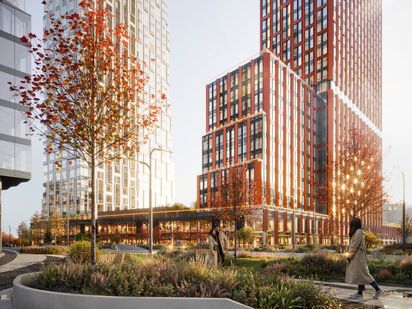 Вид на комплекс. ЖК «Мангазея на Тульской»|Новострой-М