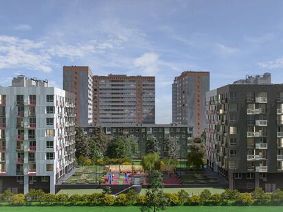 Благоустроенная придомовая территория ЖК «Фрунзенский»|Новострой-М