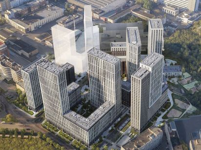 Проект класса «бизнес» состоит из 5-ти монолитных корпусов высотой от 10 до 35 этажей ЖК iLove (айЛав)|Новострой-М