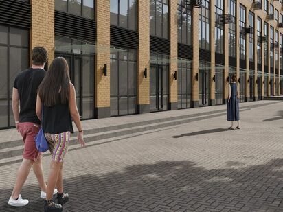 Благоустроенный двор. ЖК «Ривер парк 2.1» (Королёв)|Новострой-М