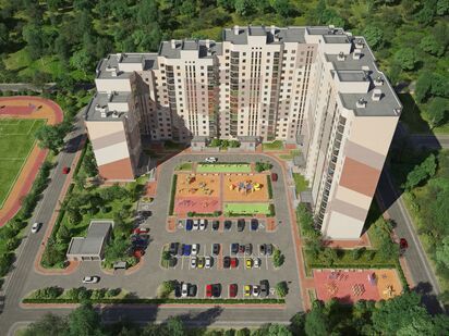 Проектируемое здание имеет П-образную форму в плане с общим подземным этажом автостоянки на 200 машино-мест. ЖК «Аврора»|Новострой-М