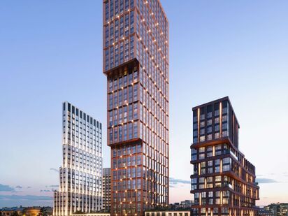 В проекте будет построено 3 корпуса высотой от 13 до 44 этажей. ЖК Rakurs (Ракурс)|Новострой-М