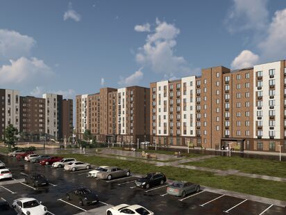 Вид корпуса. ЖК «Солнечный» (Луховицы)|Новострой-М