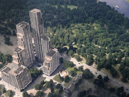 Генеральный план проекта. Клубный квартал «Крылатская 33»|Новострой-М