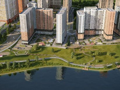 Бережно благоустроенная набережная для активного и спокойного отдыха детей и взрослых ЖК «1-й Донской» (Первый Донской)|Новострой-М