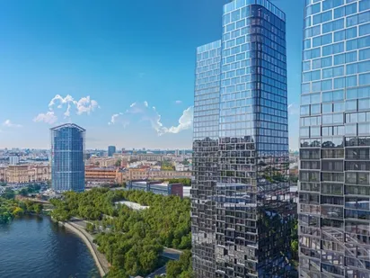 Строится на первой линии набережной Москвы-реки в Дорогомиловом районе. ЖК «Ривер Парк Кутузовский»|Новострой-М