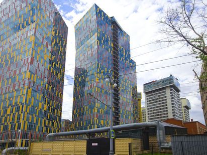 ЖК «Sky House». Корпус 1. Фото от 17.06.2017 г. ЖК Sky House (Скай Хаус)|Новострой-М