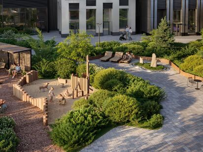 Внутренний двор. ЖК «НАЗАРÉ»|Новострой-М