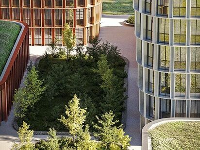 Внутренний двор Sky View (Скай Вью)|Новострой-М