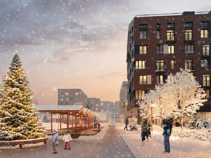 Кирпичные дома со скатными крышами напомнят загородные кварталы в стиле северной Европы. ЖК «Станиславский»|Новострой-М