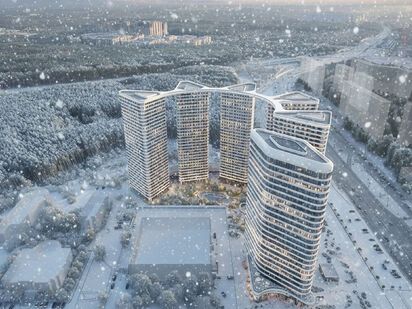 Жилой комплекс бизнес-класса возводится у станции метро «Новопеределкино», в окружении большого Ульяновского лесопарка ЖК «Родина Переделкино»|Новострой-М