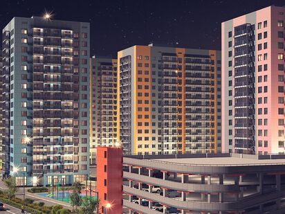 Представляет собой 8 монолитно-кирпичных зданий комфорт класса ЖК «Андреевка Life»|Новострой-М