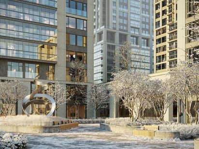 Вид зимой ЖК «Издание»|Новострой-М