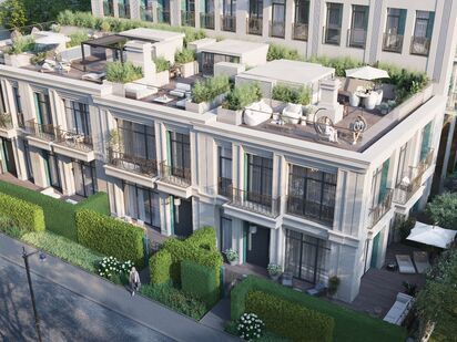 Фасад виллы. Клубный дом «Обыденский №1»|Новострой-М