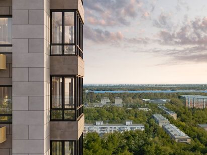 Фасад дома. Виды из окон. ЖК «Сердце Лыткарино»|Новострой-М