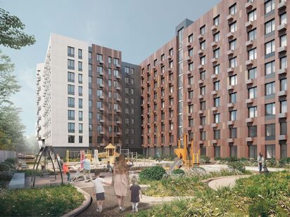 Здание высотой 9 этажей расположено в пешей доступности от метро «Новокосино» «CitiMix Новокосино» (СитиМикс Новокосино)|Новострой-М