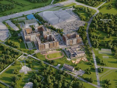 Генеральный план. ЖК «Заречье Парк»|Новострой-М