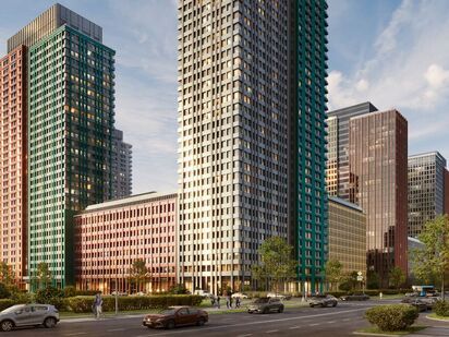 Общий вид на комплекс ЖК «Яркий квартал Injoy» (Инджой)|Новострой-М