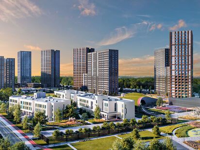 Проектом предусмотрено строительство учебно-воспитательного комплекса, объединяющего в себе школу на 475 мест и детский сад на 200 мест. ЖК «Квартал Румянцево»|Новострой-М