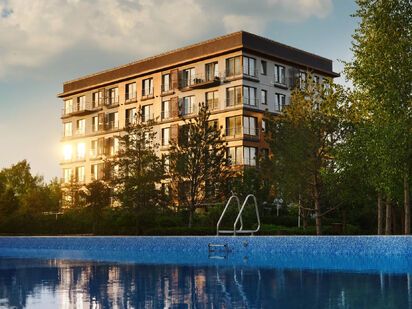 Вид корпуса ЖК Vnukovo Country Club (Внуково Кантри Клаб)|Новострой-М