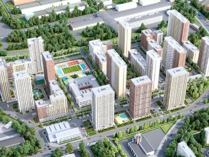 Генеральный план ЖК «Сиреневый парк»|Новострой-М