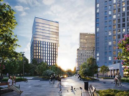 Расположен в Юго-Западном административном округе города, где продолжается активное развитие деловой активности