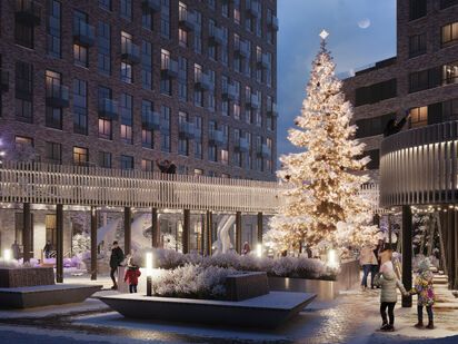 Элементы благоустройства территории Level Причальный|Новострой-М