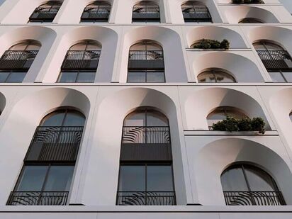 Главным элементом архитектурного образа являются арки. D`oro Mille (Доро миле)|Новострой-М