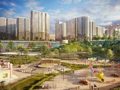 Рядом с домом будет парк с беседками и летним кинотеатром, спортивные и игровые сооружения. Жилой квартал «Новые Котельники»|Новострой-М