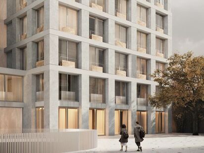 Оформление фасада в светлых тонах. Комплекс особняков «Камергер»|Новострой-М