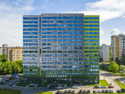 Вид корпуса. Аэрофотосъемка от 14.06.2022 г. Комплекс «Созвездие»|Новострой-М