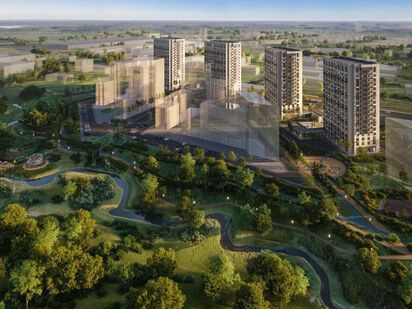 Общий вид ЖК «Вязёмы Парк»|Новострой-М