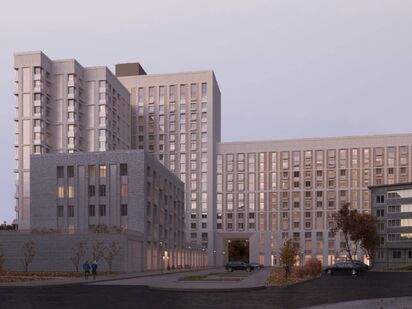 Вид корпуса. ЖК «Авиатор-2» (Наро-Фоминск)|Новострой-М