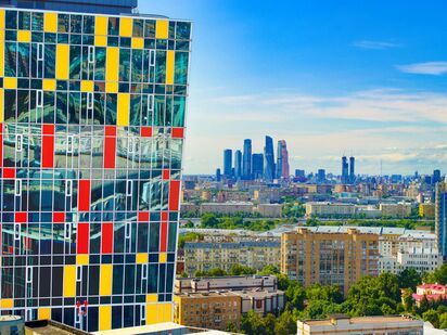 Из квартир открываются виды на Москва-Сити. ЖК Sky House (Скай Хаус)|Новострой-М