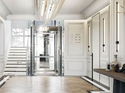 Переступив порог дома, вы попадаете в приватное, роскошное лобби с элегантной зоной ресепшн. ЖК «TITUL на Трубной»|Новострой-М