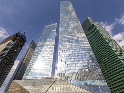 Вид корпуса. Фото от 28.05.2019 г. МФК «ОКО»|Новострой-М